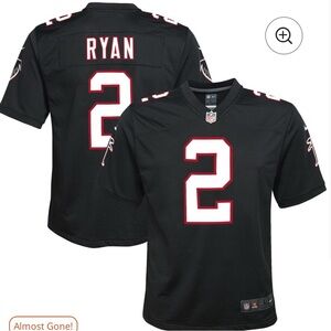 Youth Nike Matt Ryan Black Atlanta Falcons Throwback Game Jersey